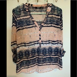 Ana Sheer Blouse Size M